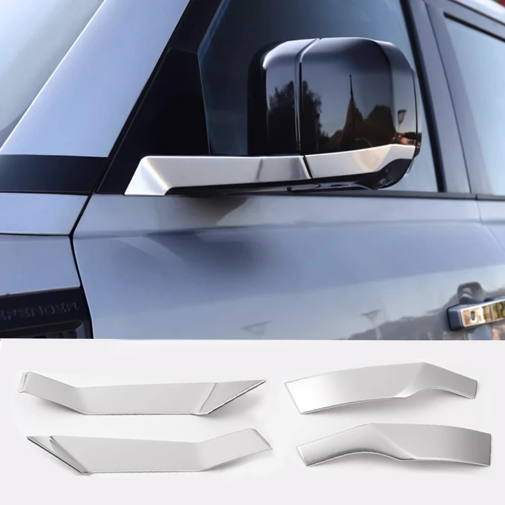 

For Land Rover 20-25 new Defender rearview mirror stainless steel protective strip exterior chrome modification