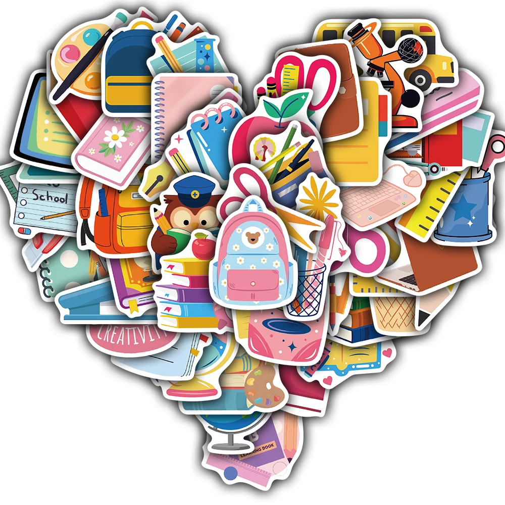 AliExpress PickJoy 50PCS Back To School Stickers Guitar Scrapbooking Waterproof Funny Coffee Graffiti Laptop Wall Material Bicycle Car Decals