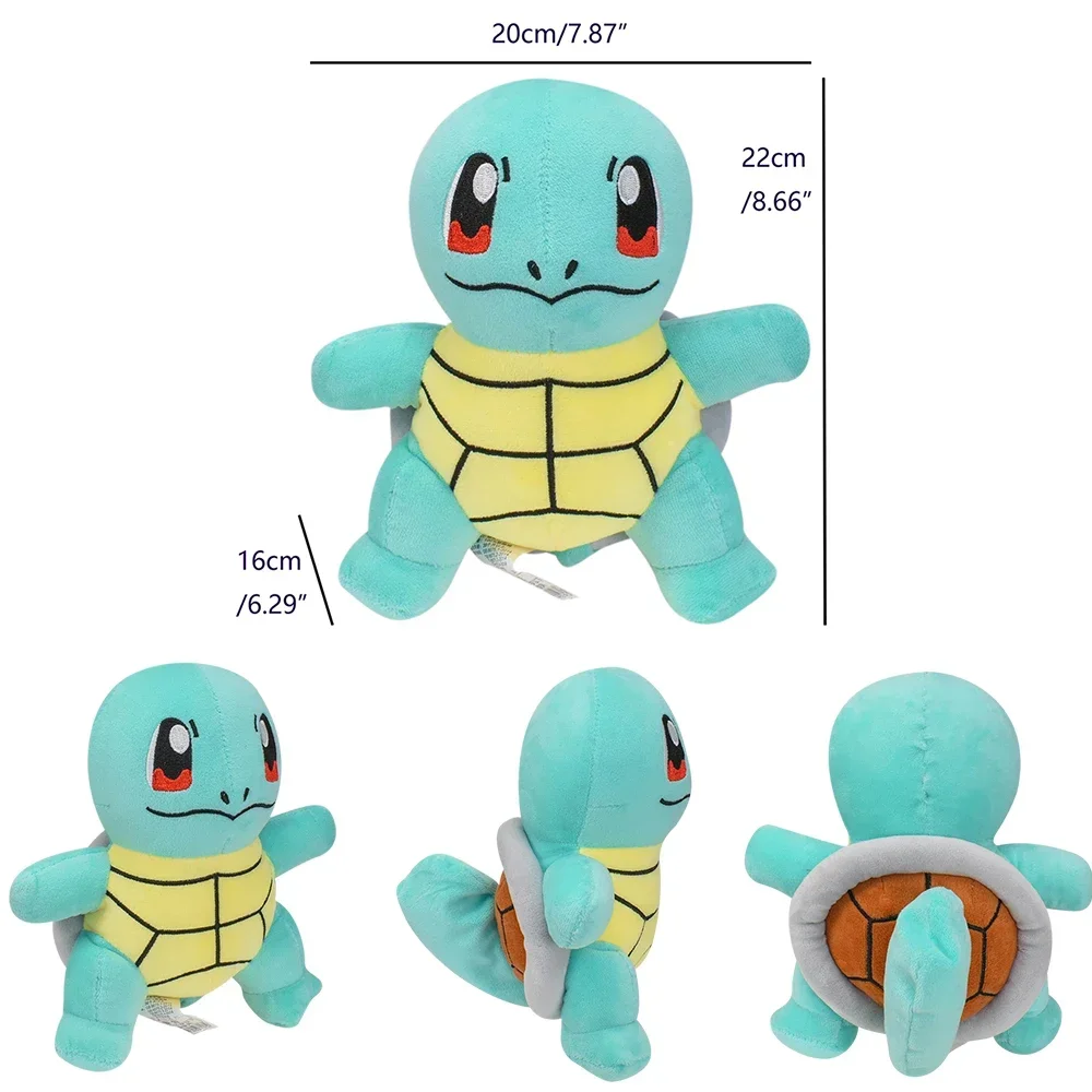Neues Pokemon Plüschtier Alolan Vulpix Ninetales Sprigatito Mimikyu Cubone Porygon Garchomp Lapras Porygon Gefüllte Peluche Puppe