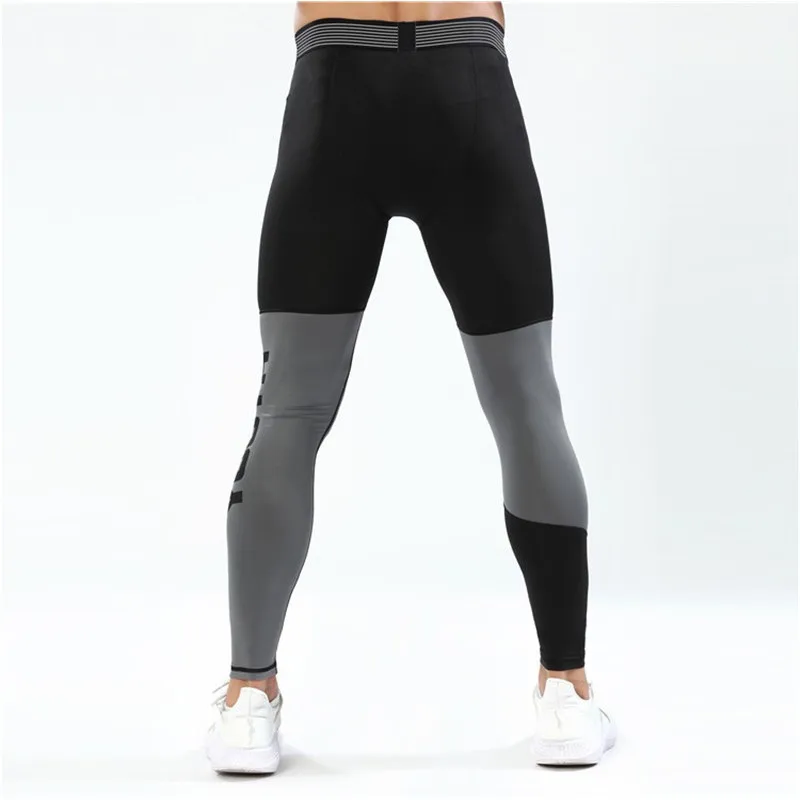 Summer Spring Autumn Men Running Tights GYM Pocket Pants Male Basketball Football Soccer Fitness Exercise Sport Long Leggings 03