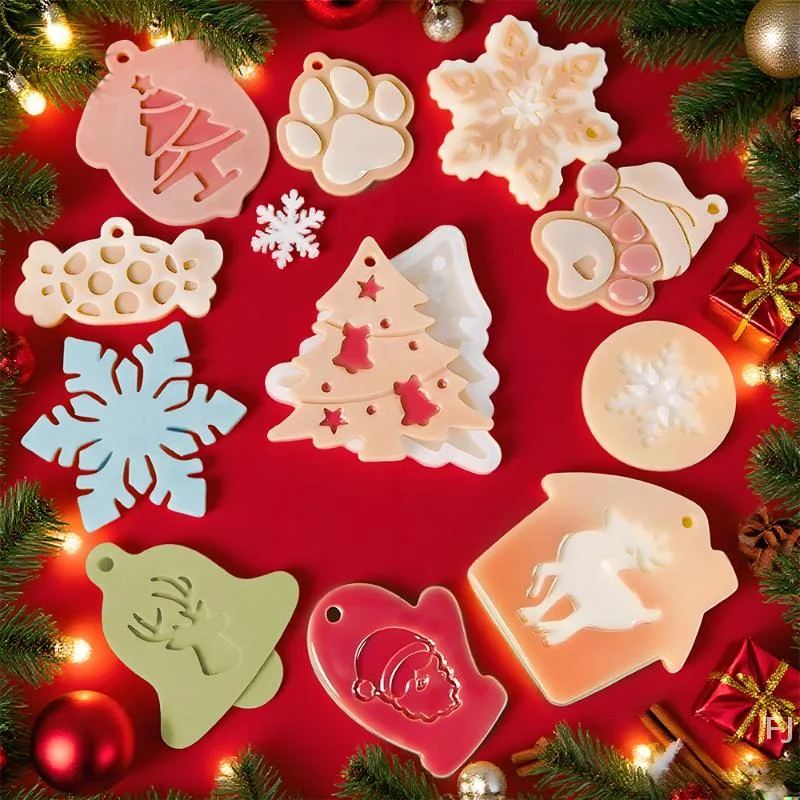 

[YU]Snowflake Candle Silicone Mold DIY Christmas Soap Wax Mold Aroma Stone Decor Handmade Craft Gift Home Decor