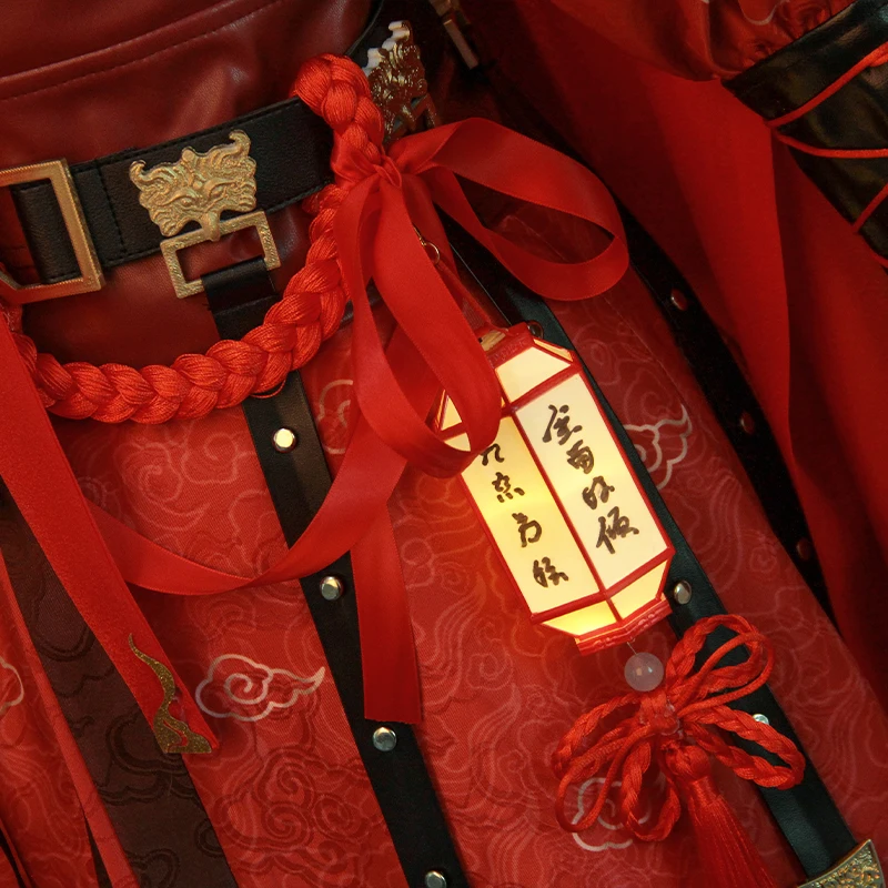 Identity Ⅴ entomologist Qizhen stepping on the zombie game Cosplay red wedding costume anime suit