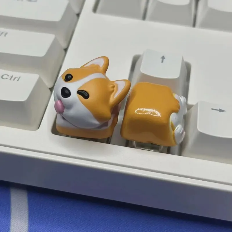 

Corgi keycap firewood dog hand painting creative personality cute three-dimensional keycap mechanical keyboard keycap gift