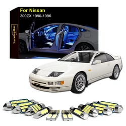 Canbus Interior Lighting LED Bulbs Kit Package For Nissan 300ZX 1990-1996 Trunk Dome Reading Lights Indoor Lamps Car Accessories