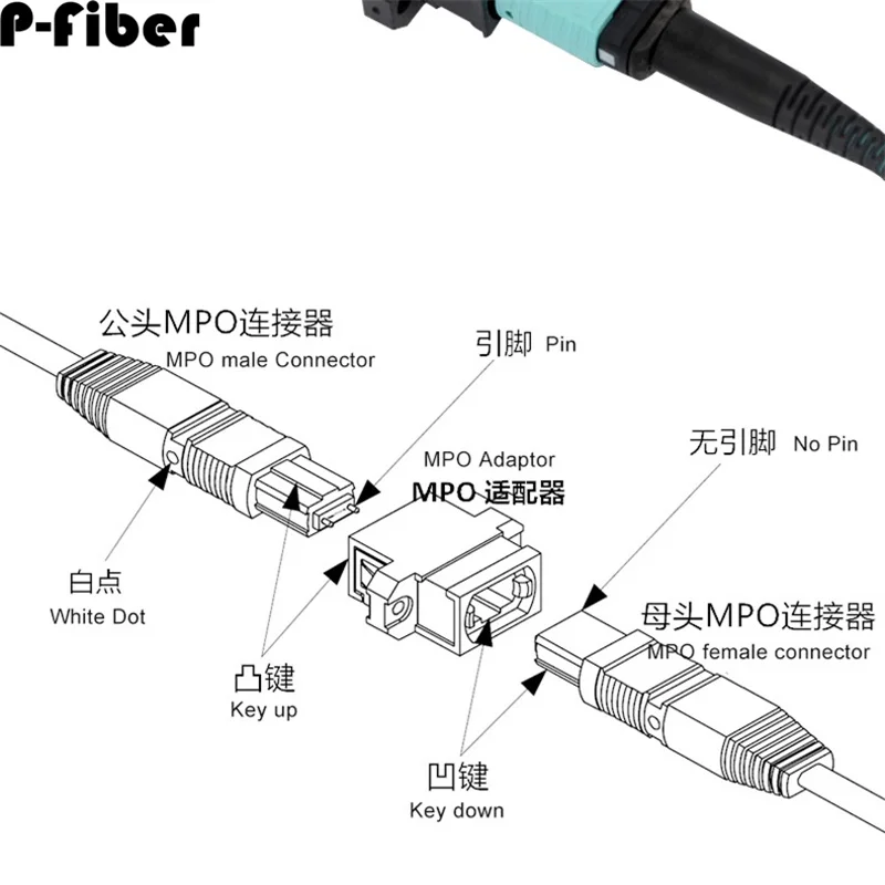 MPO 어댑터 업 업 다운 싱글 모드 멀티 모드 OM3 OM4 MTP 광섬유 커플러 병렬 키 플랜지 커넥터, 무료 배송, 5 개