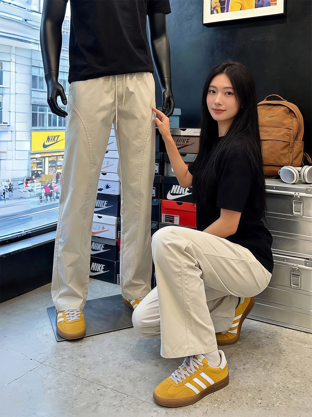 

Мужские спортивные брюки American Sle из нейлона, быстросохнущие, ветрозащитные, с диагональным кроем, прямые, для работы и активного отдыха