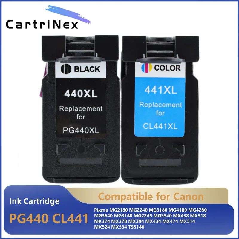 

Compatible Ink Cartridge For Canon PG440 CL441 PG 440XL CL 441XL For Pixma MG2180 MG2240 MG3180 MG4180 MG4280 Printer