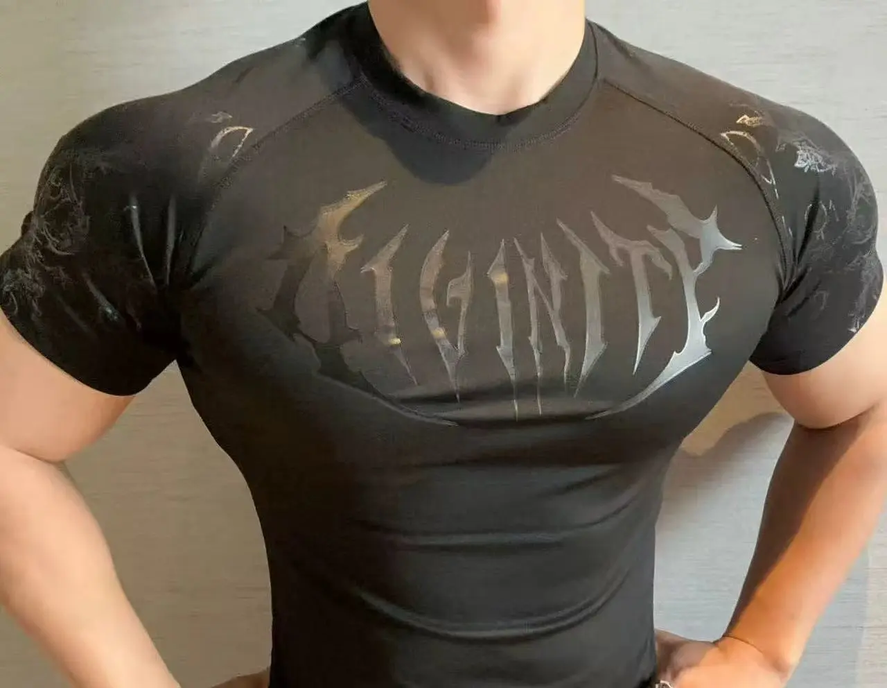 

Футболка для тренировок, компрессионная быстросохнущая охлаждающая футболка для мышц для тренировок в тренажерном зале, дышащая спортивная рубашка для фитнеса, летние упражнения