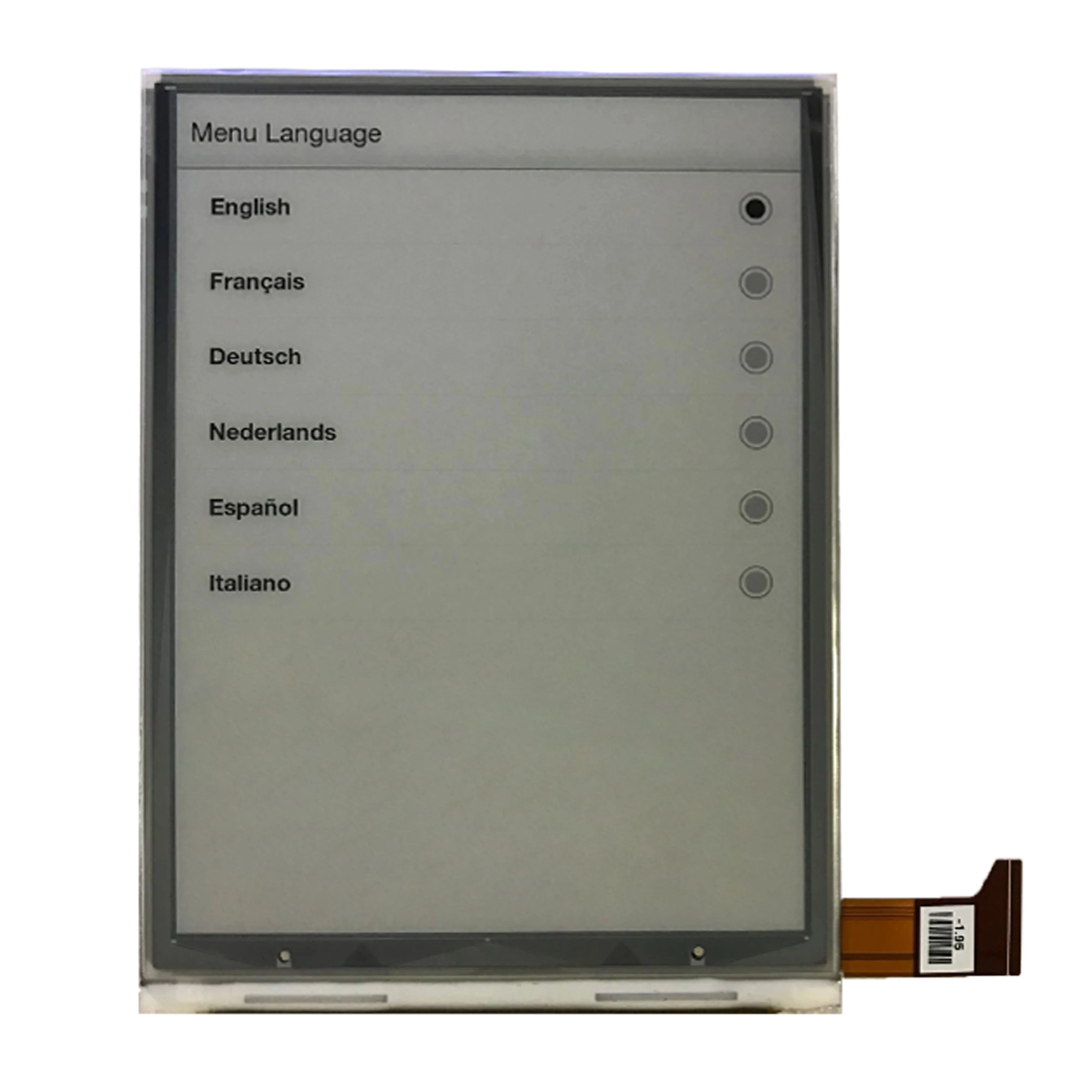 

6-inch 1024X758 e-ink display ED060XCG e-book reader display replacement parts without backlight