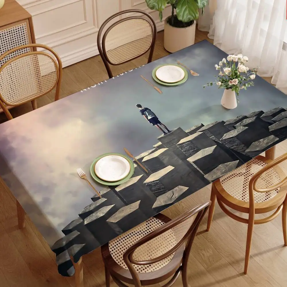 Popular Band I-Imagine Famous D-Dragons Washable TableCloth for Wedding Party Dining Luxuriou Table Table Protector Cloth