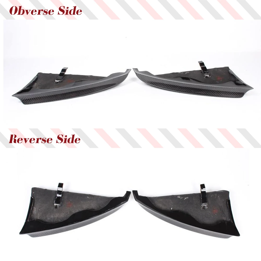 Real Carbon Fiber Front Bumper Splitters Aprons Flaps Cupwings Spoiler For BMW 1 Series E87 M Sport 2007-2011 Front Splitters view 6