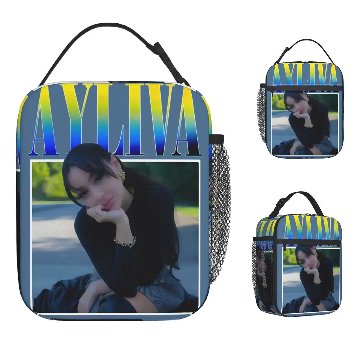 Ayliva Music Lunch Bag Aesthetic Lunch Box For Unisex Travel Convenient Cooler Bag Waterproof Graphic Design Thermal Lunch Bags