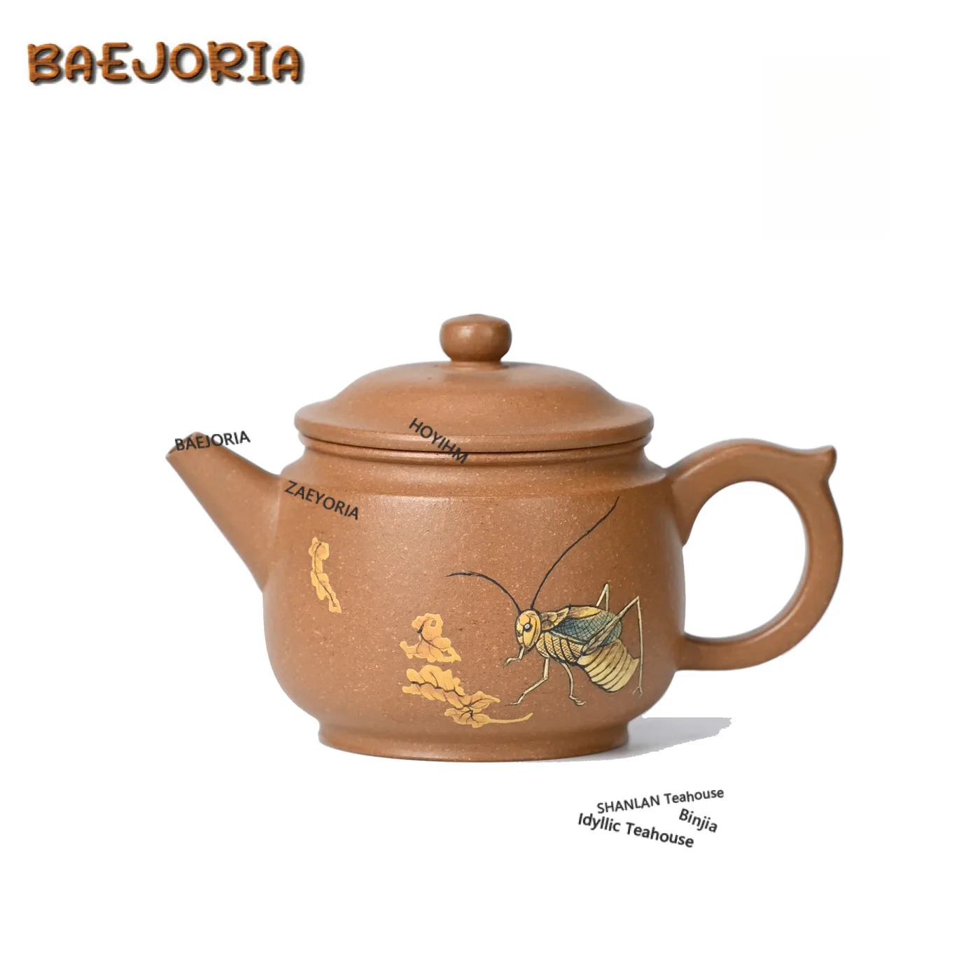 200ml Traditional Yixing Purple Clay Teapots Handmade Large Caliber Pot Raw Ore Yellow Downhill Mud Kettle Zisha Teaset Ornament