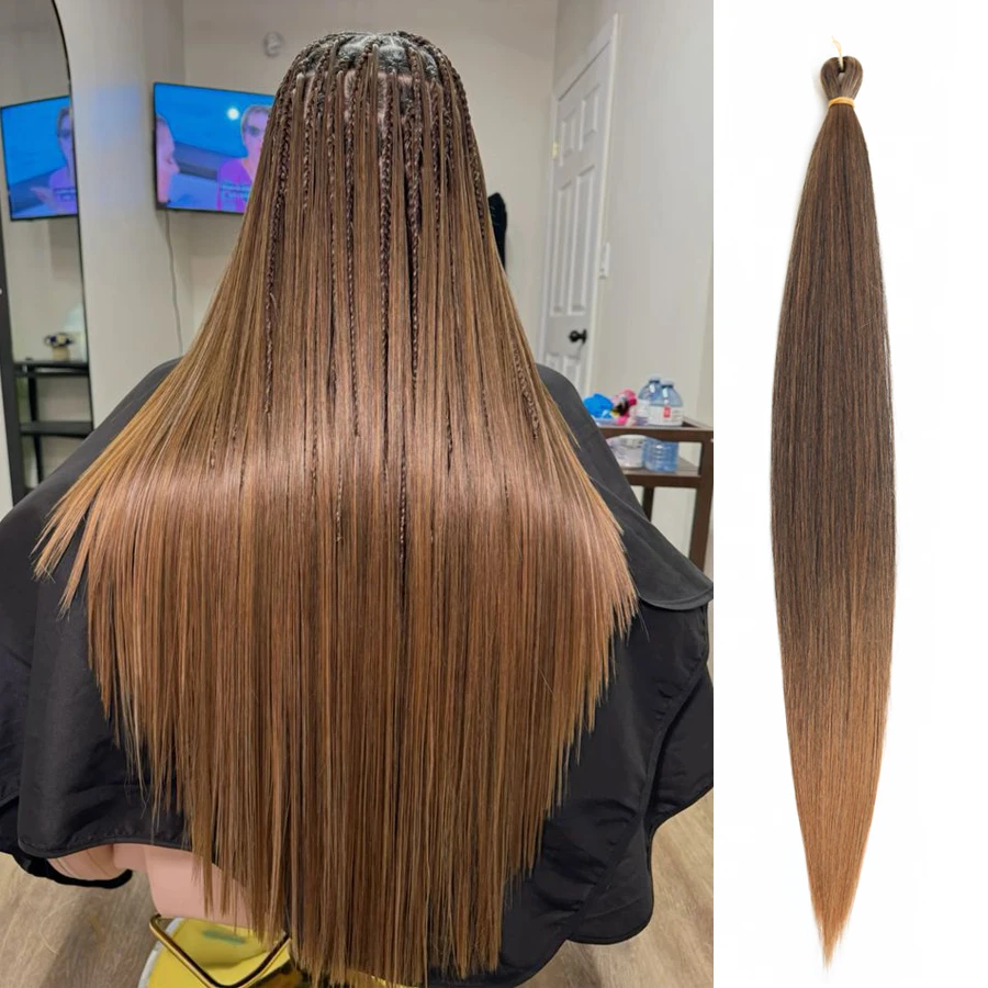 

Длинные прямые синтетические пряди для наращивания волос, 26 дюймов, термостойкие до 200°C ℃ Высокотемпературные волоконные накладные волосы