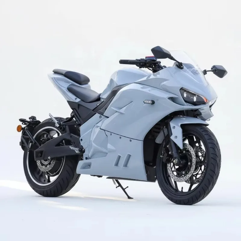 

High-Performance Electric Racing Motorcycle High Super Speed with 72V Lithium Battery and QS Motor