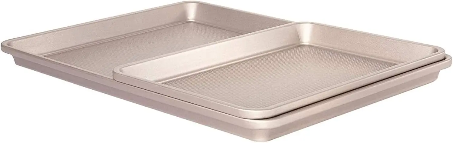 

Non-Stick Pro 2-Piece Sheet Pan Set for Even Baking and Easy Handling