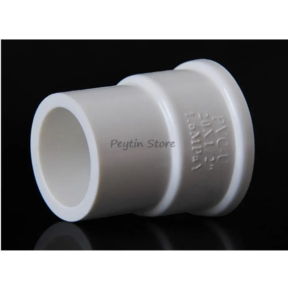 Joint de tuyau d'eau droit blanc en PVC, filetage femelle en cuivre, diamètre intérieur 20mm, 25mm, 32mm x 1/2mm, 3/4 po, 1 po, 1PC