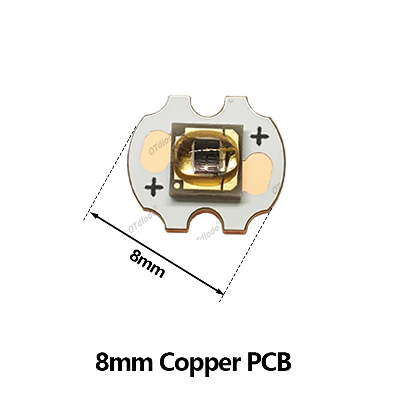 5-10pcs 3W High Power LED IR 3535 Infrared 850nm Peanut-shaped Lens 135x80°Degrees Bead Diode Lamp for Night Vision CCTV Camera