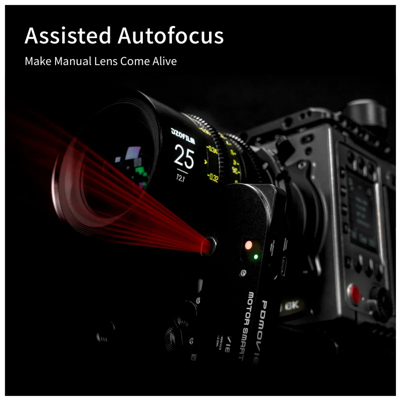 PDMOVIE LIVE AIR 3 SMART - MOTOR SMART-LiDAR Autofocus wireless lens control system for manual lens