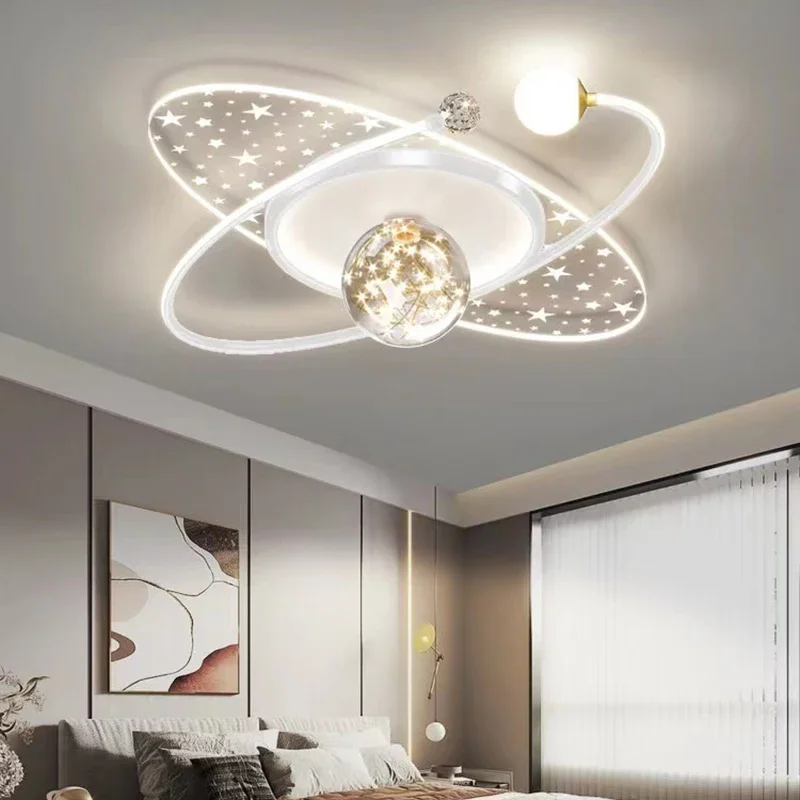 

Modern Modern Bedroom Ceiling Light Children's Room Round Chandelier Creative LED Living Room Interior Ceiling Decorative Lighti