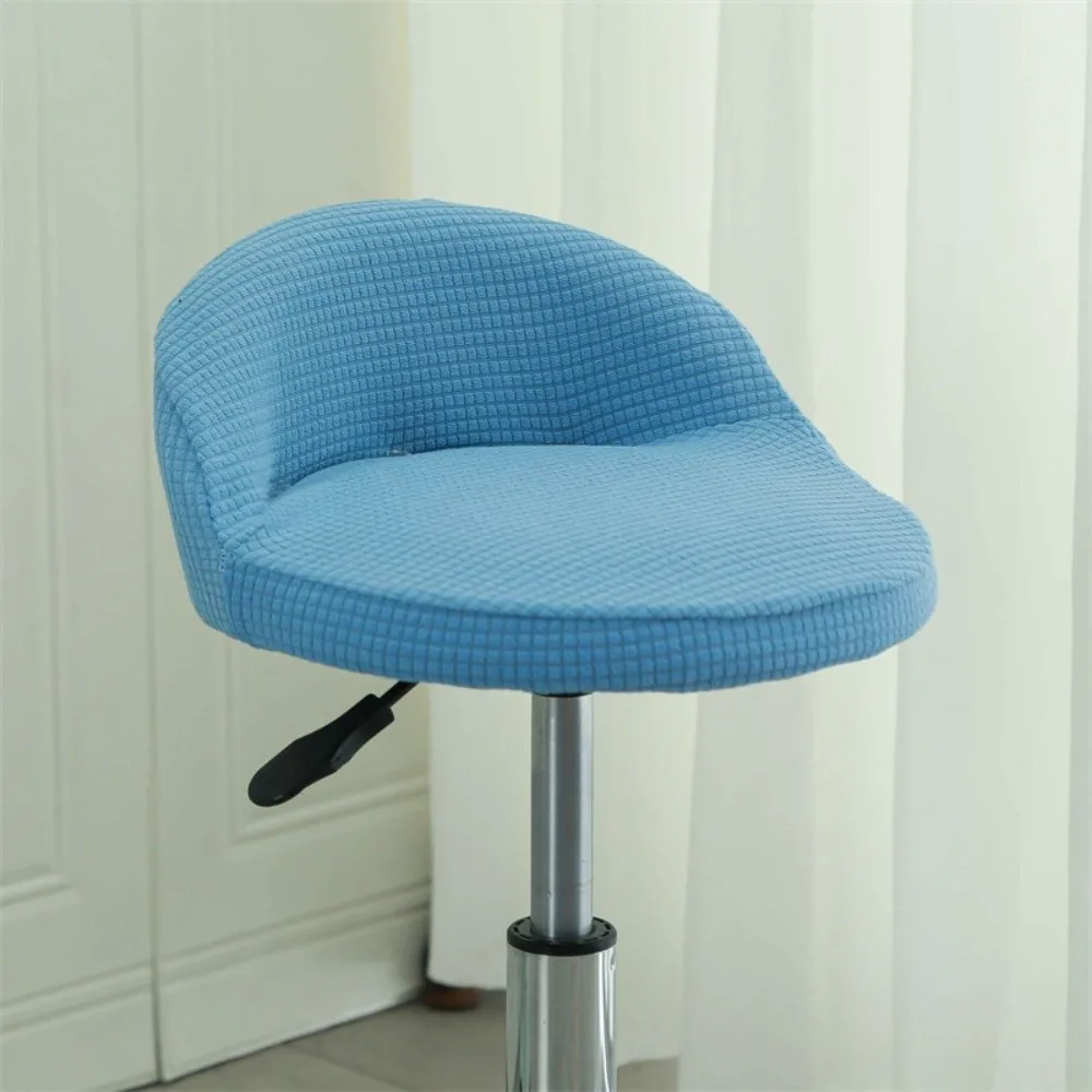 Elastic Bar Chair Cover Integrated Thickened High Stool Cover Dustproof Washable Low-back Chair Covers