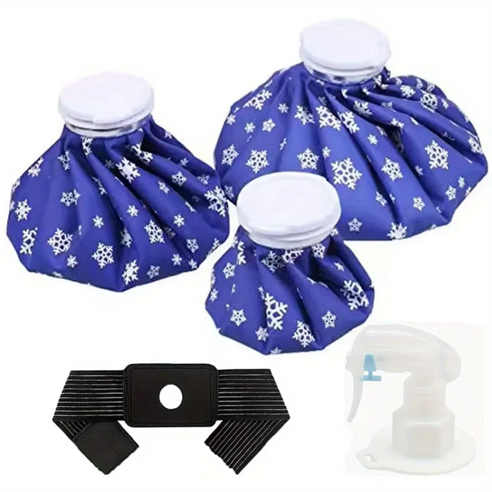 Reusable Ice Packs for Injuries Cold/Hot Water Pack Gel Pain Relief for Knee Shoulder Ankle Foot Elbow Migraine Headache Face