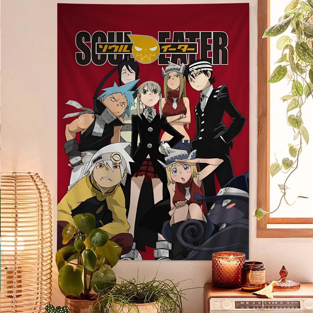 

Anime Soul Eater DIY Wall Tapestry Art Science Fiction Room Home Decor Wall Art Decor