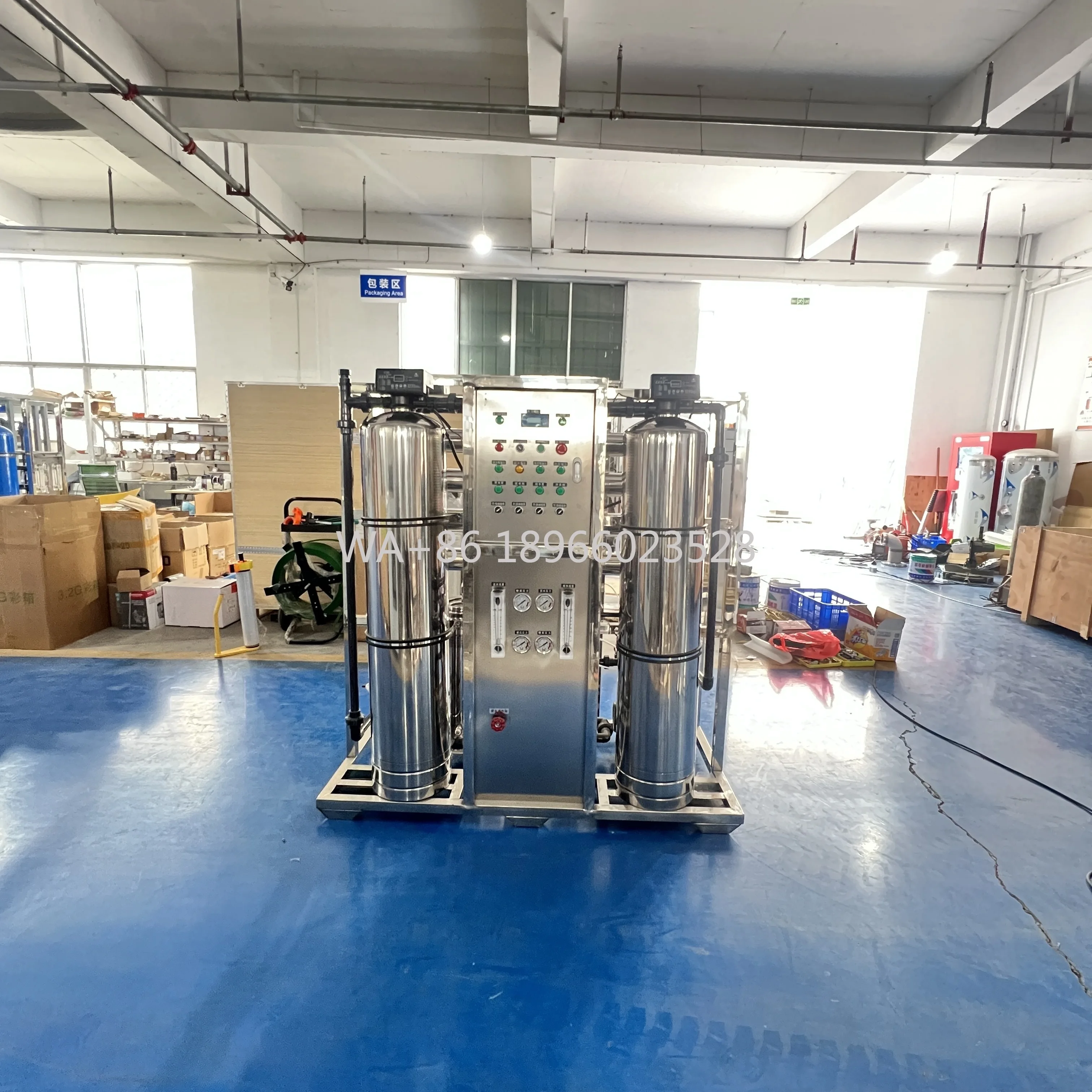 

Stainless Steel Reverse Osmosis Equipment with Pump & PLC 220V for Water StorageIndustrial RO Water Purifier