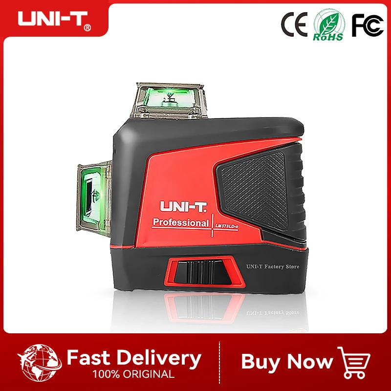 UNI-T 16/12 Lines LM576LD-e 4D Laser Level green line SelfLeveling 360 Horizontal And Vertical Super Powerful Laser level green