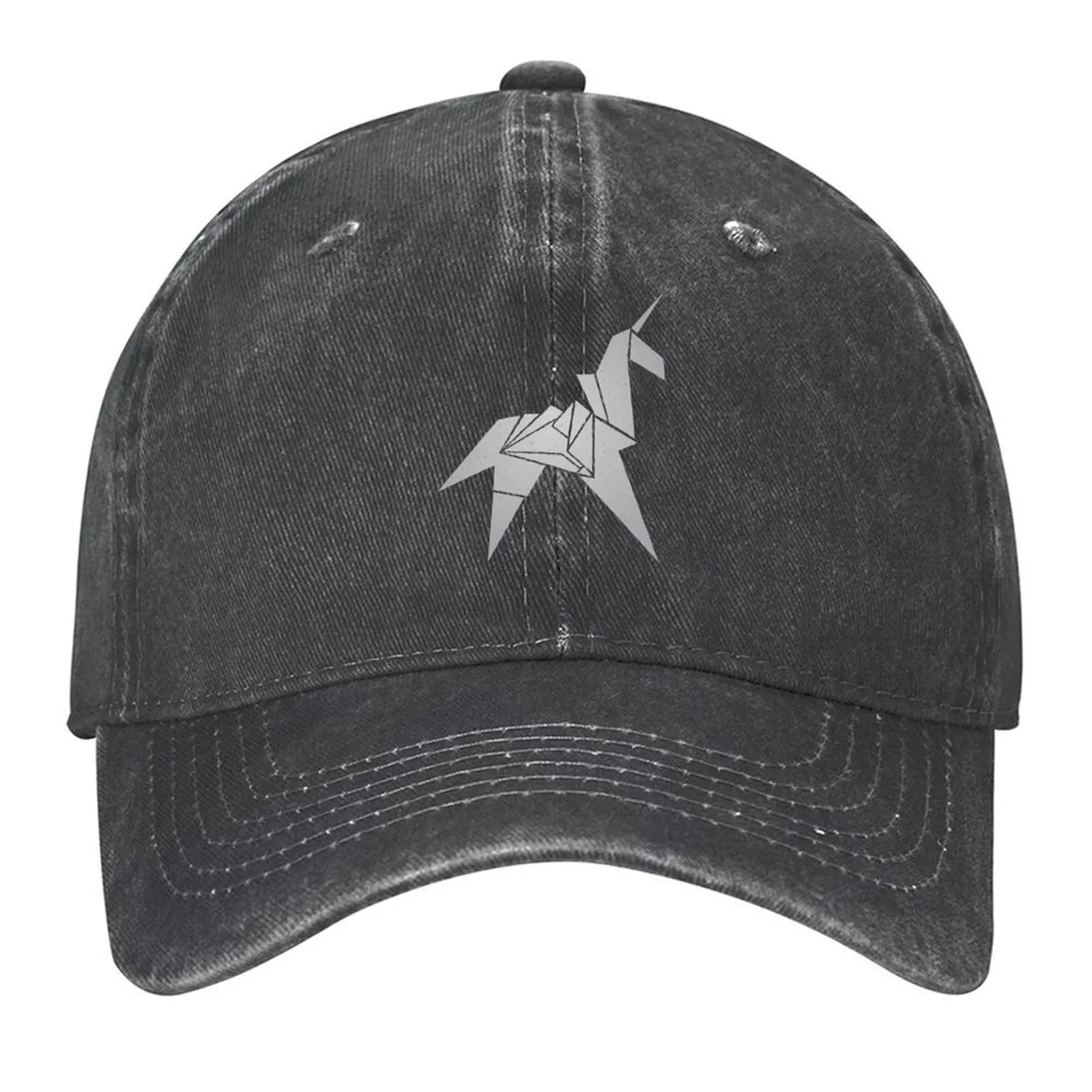 

Origami Unicorn Replicant - Sliver Baseball Cap Sun Cap Military Cap Man Rugby party Hat Men Hats Women's