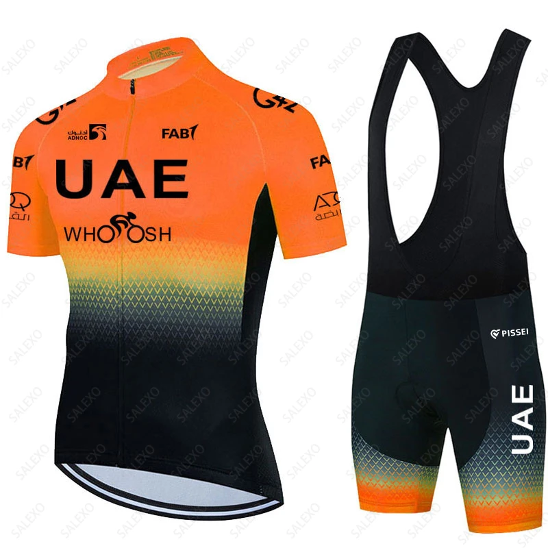 2023 Uae Team Cycling Jersey Set 19D Bike Shorts Set Men Summer MTB Ropa Ciclismo Short Sleeve Bicycle Shirts Maillot Clothing