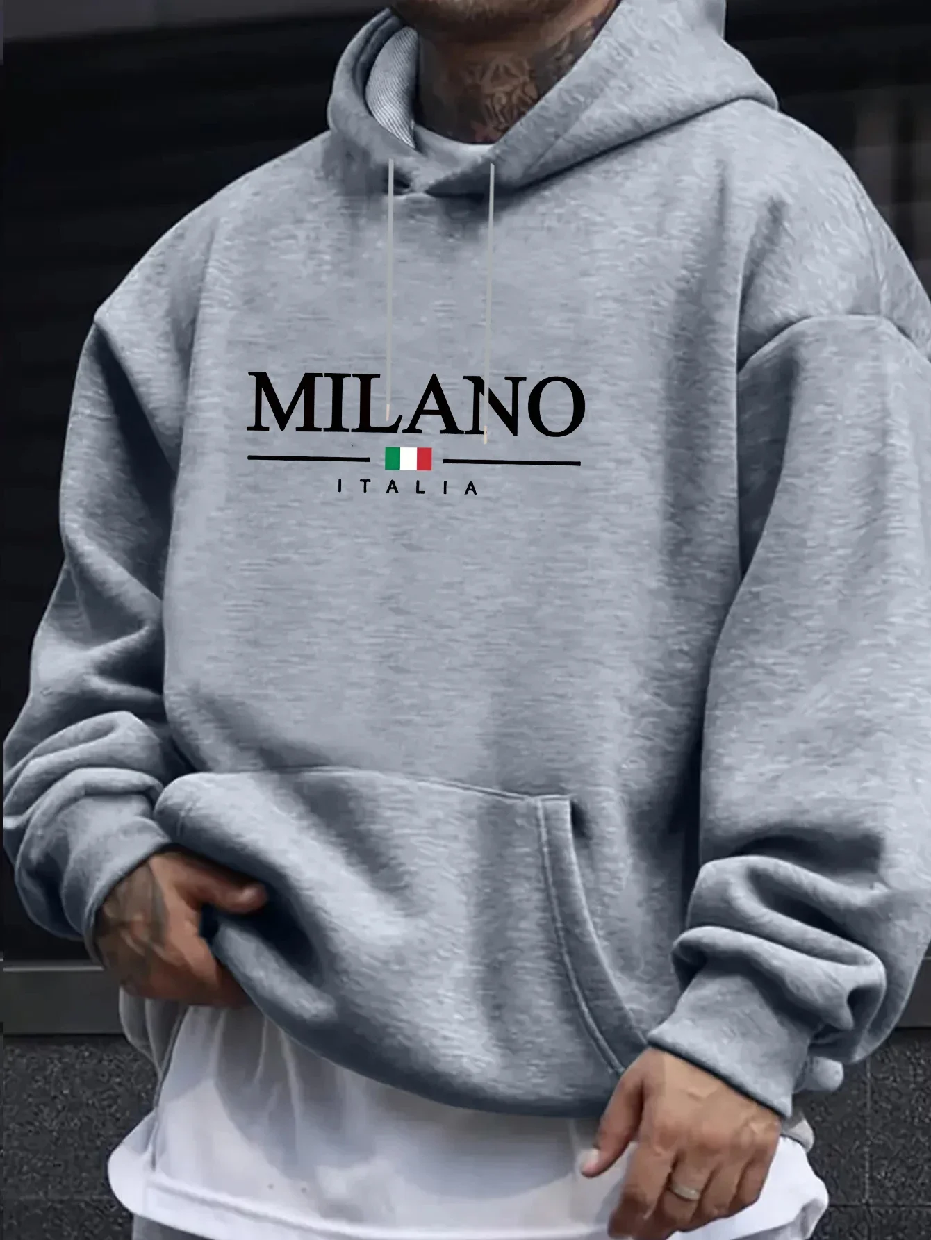 2026 Lançamento Quente: Moletons Masculinos Estampados Casuais para Esportes ao Ar Livre, Fitness e Corrida – Blusas Pulôver Masculinas da Moda Urbana