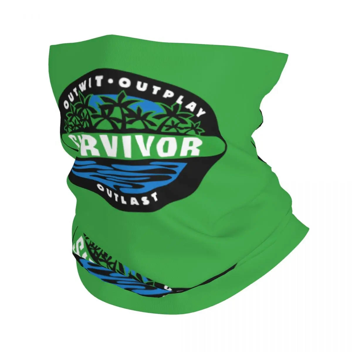 Jogo de aventura programa de TV sobrevivente pescoço gaiter mulheres homens à prova de vento inverno bandana cachecol para ciclismo