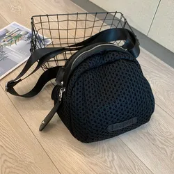 Borsa a tracolla in Nylon Casual da donna borsa a tracolla con cerniera morbida leggera quotidiana in tessuto femminile borsa a tracolla a forma di conchiglia per il tempo libero da donna