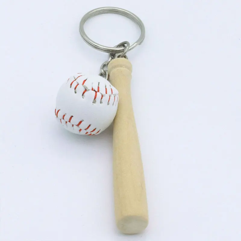 12pcs Softball Baseball Keychain Mini Wooden Bat Softball Keyring Softball Keychains For Girls Team Softball Sports 7.5cm Stick