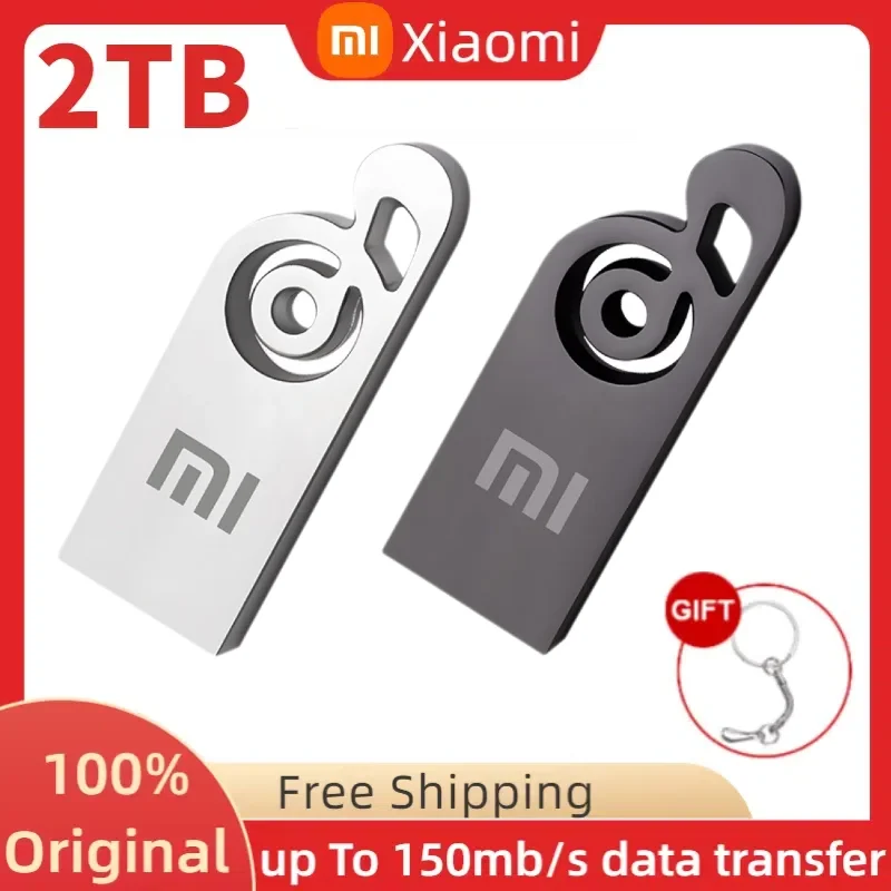 Xiaomi-unidad Flash USB de 2TB, Pendrive de 1TB, 128G, 256G, resistente al agua, u-disk, 3,0 teclas, memoria Usb, regalo para PC