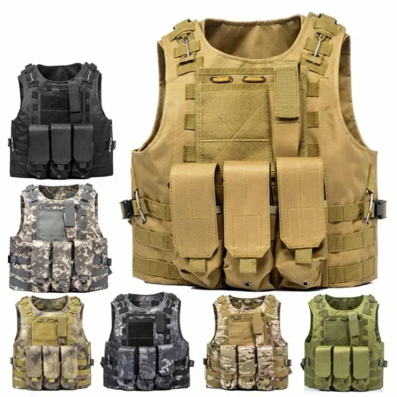 Tactical Vest Airsoft Assault Molle Vests Equipment Outdoor Clothing CS Sports Hunting Camouflage Vest Combat Waistcoat