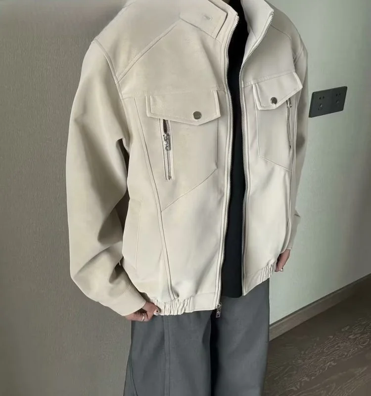 

Мужская куртка-пальто с длинными рукавами и пуговицами-бантом, городской стиль, для уличной жизни, развлечений, ночных мероприятий, модная классическая мужская одежда Ins