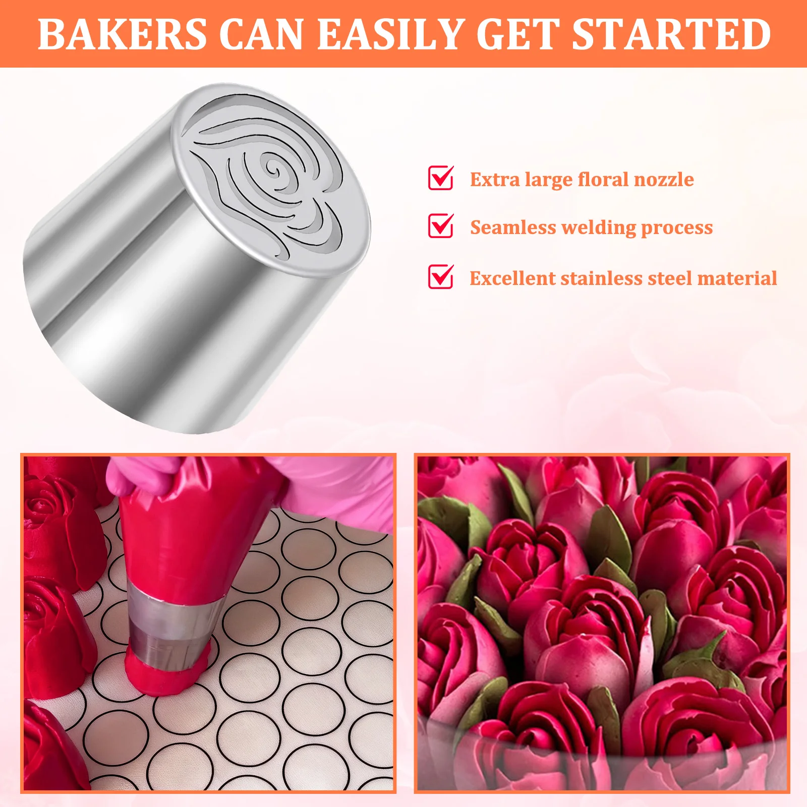 10/6Pc Extra Large Russian Pip - огляд і ціна Decorating Tip Set