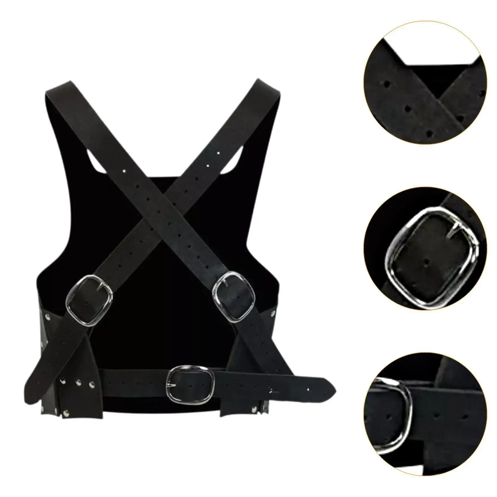 중세풍 가슴 갑옷 경량 PU 가죽 조끼 휴일 테마 이벤트용