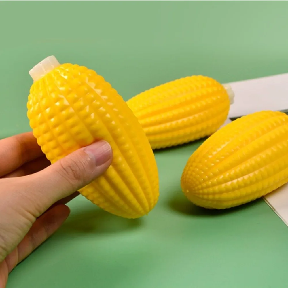 Palla antistress di mais simulata squishy - Giocattolo da spremere per alleviare l'ansia, giocattolo sensoriale agitarsi per bambini e adulti, regalo bavaglio squishy