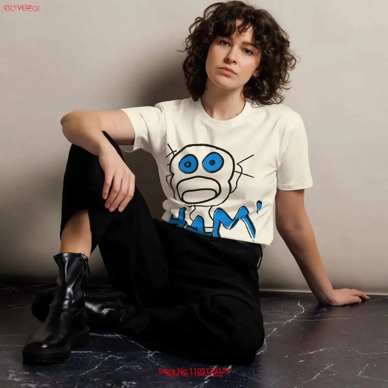 

Забавная футболка премиум-класса HAMI, винтажная стираная мягкая уличная одежда, эластичная дышащая стильная мужская футболка унисекс с универсальным рисунком