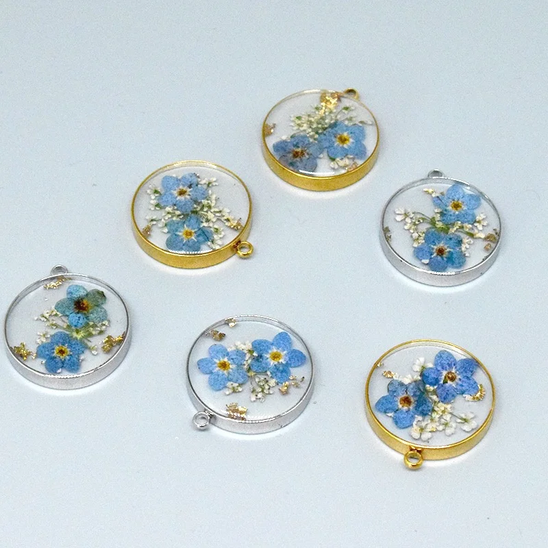 Wholesale 20pcs/lot color flowers core geometry rounds shape resin beads diy jewelry garment hair accessory