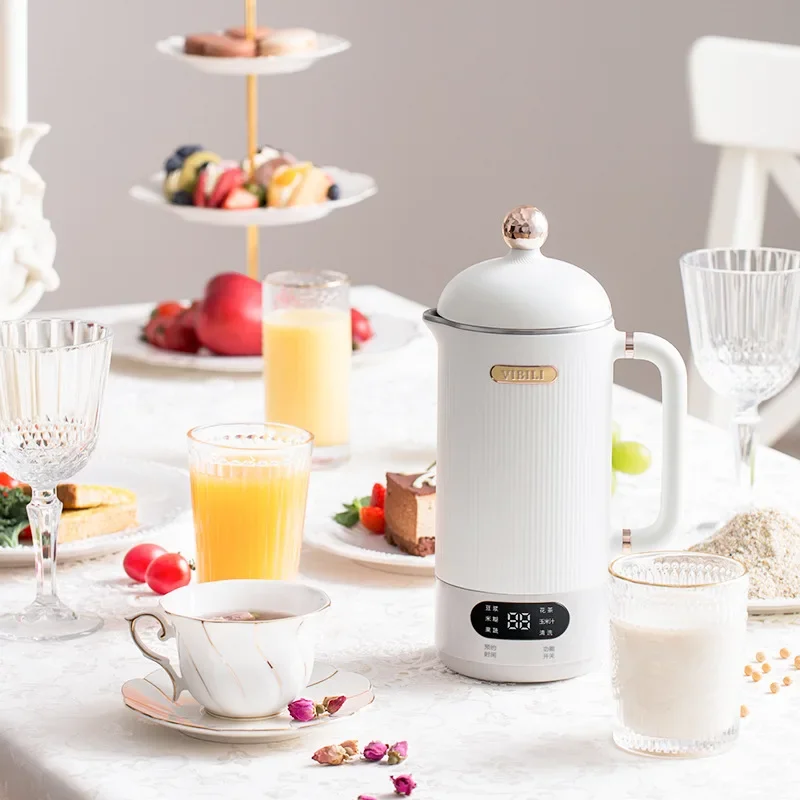 110V/220V Mini Soymilk Machine High Speed Blender Electric Juicer Fruit Mixer Retro Style Low Noise Automatic Soybean Milk Maker