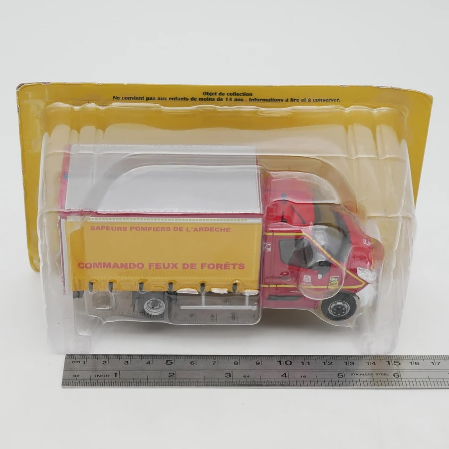 

Diecast Ixo 1:43 Scale Renault Master Renault Fire Van Alloy Car Model Collectible Toy Gift Souvenir Display Ornament