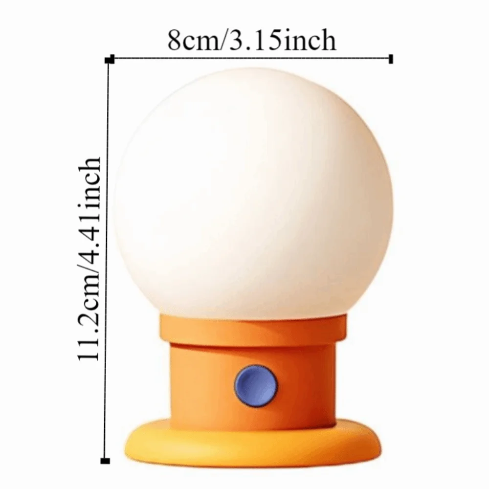 Lampada da comodino minimalista a forma di lampadina dimmerabile Lampada da comodino temporizzata romantica Lampada da atmosfera a LED portatile ricaricabile tramite USB Studio