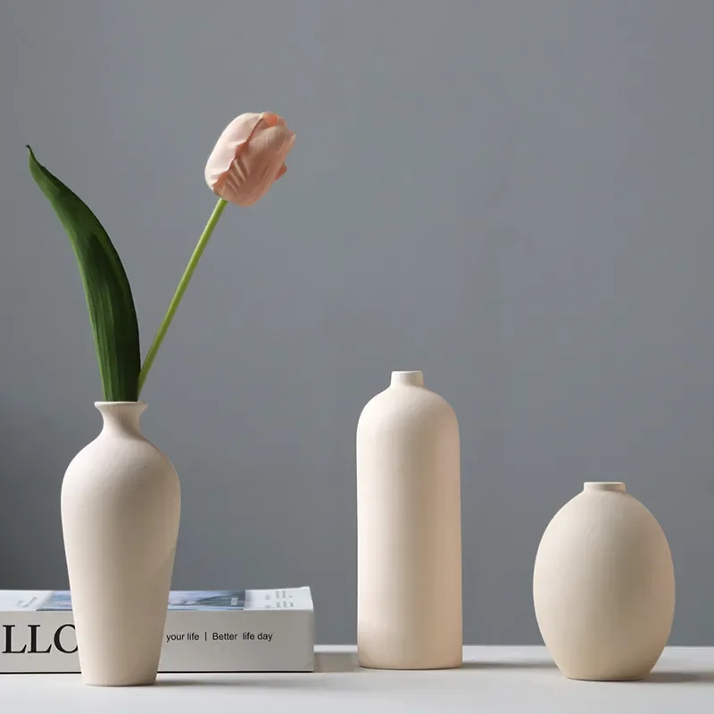 for Jingdezhen Small Vase Home Flower Arrangement Ceramic Vase Ornament Chinese Zen Creative Simple Vase Decoration