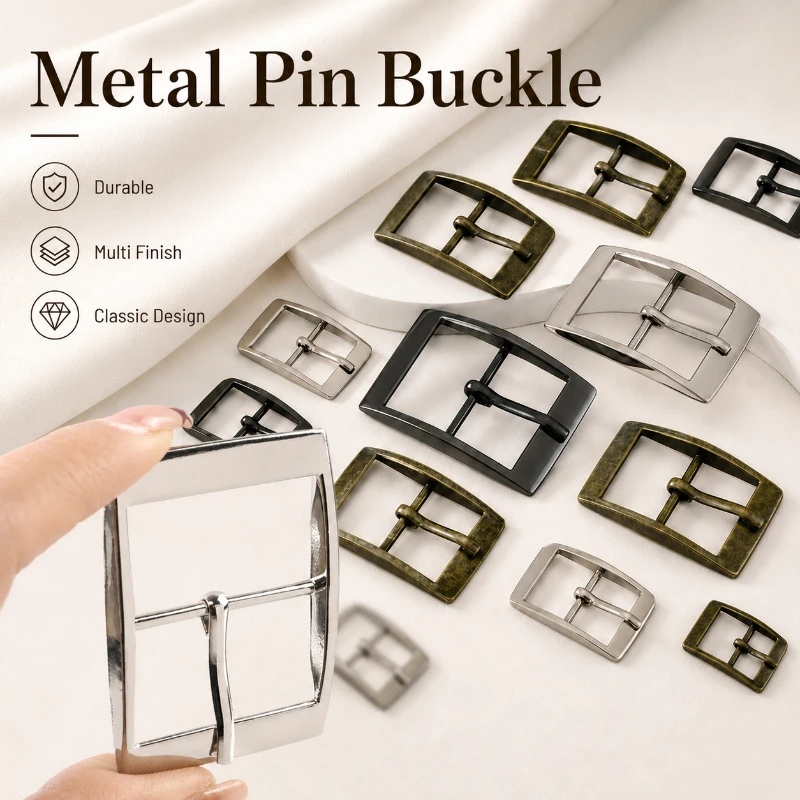 5/10/20Pcs Metal Buckles 15-30mm Single Pin Belt Buckle for Webbing Strap Leather Craft Adjuster Clasp Bags Hardware Accessories