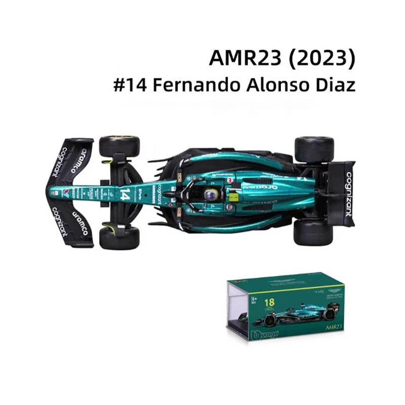 

Масштабная модель гоночного автомобиля AMR23 1:43 из сплава, статическая, коллекционная, для демонстрации, игрушка, подарок, сувенир, украшение