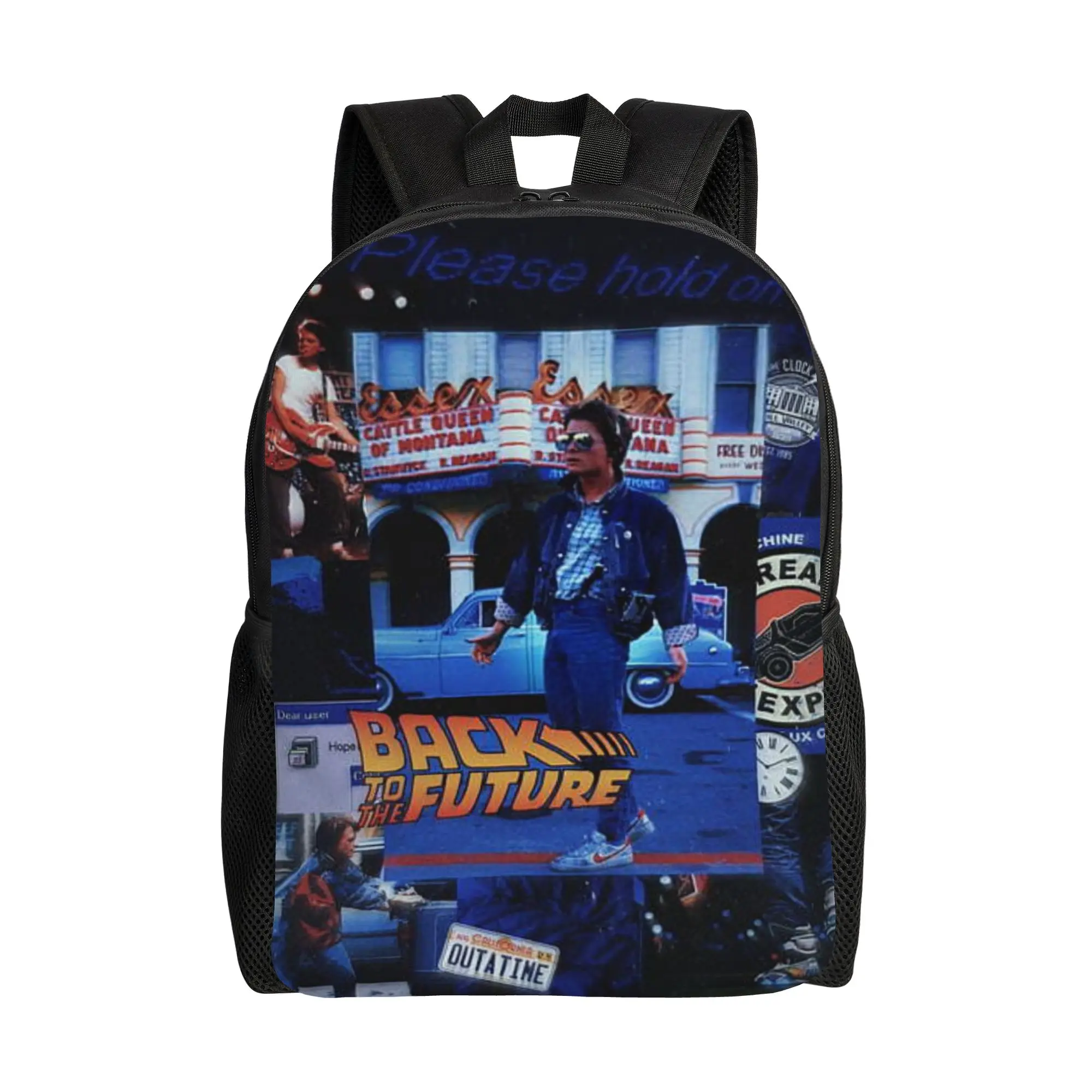 Back to school season Popular Trendy Interesting Back to the Future Knapsack  For Men Women Cool Backpack